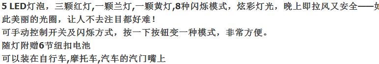 Lumière vélo TOTTA - feux de Valve - Ref 2399996 Image 9