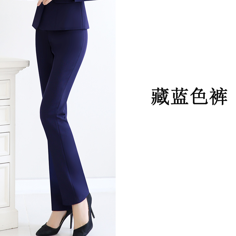 Thu / đen mùa đông và hiển thị màu xanh mỏng quần đang lớn đang mặc quần quần việc ngân hàng của phụ nữ chuyên nghiệp chuyên nghiệp thẳng bảo hộ lao động của phụ nữ
