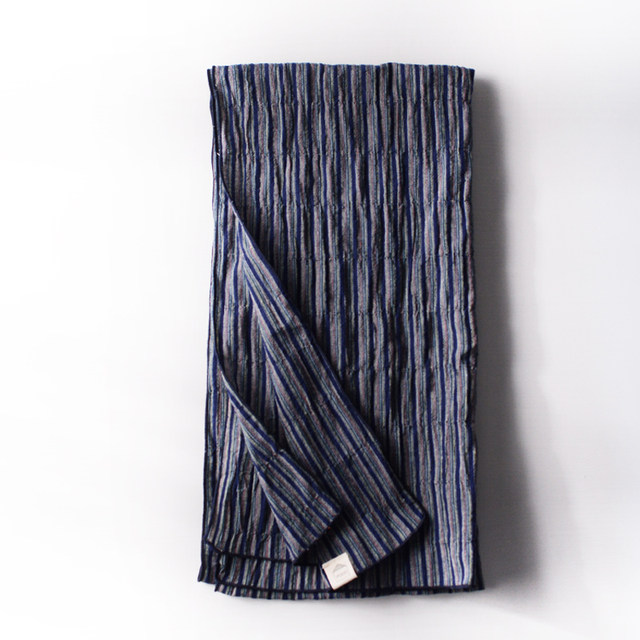 Autumn and winter striped Japanese style men's scarf
