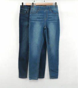 Эластичные джинсовые штаны для отдыха, высокая талия, эластичная талия, оверсайз, по фигуре