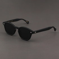 MOSCOT LEMTOSH sunglasses mens retro frosted black frame glasses polarized grey lenses ink mirror female tide