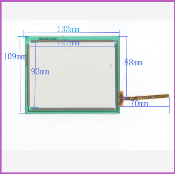 5 8-inch four-wire resistance touch external screen handwritten screen 133*109 Industrial control screen TR4-058F-16 DG