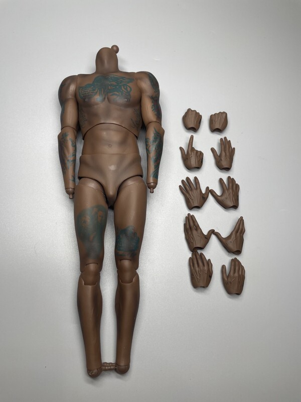 Jh-005 1/6 New James Lakers No. 6 Tattoo Body, New in Stock, with 5 Pairs of Tattoo Hand Shapes Jh-005 1/6 New James Lakers No. 6 Tattoo Body, New in Stock, with 5 Pairs of Tattoo Hand Shapes