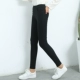 Mặc quần legging bên ngoài đeo bút chì Hàn Quốc, eo cao, chân, quần dài, giảm béo, kích thước lớn, nữ cộng với nhung, quần mùa thu dày quần thể thao nữ cá tính