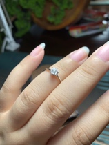 18k gold drill ring 10 Ms diamond ring diamond ring No appreciation period