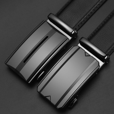 皮带男真皮自动扣商务休闲腰带