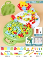 Мультяшный динозавр, портативная ручка, электродрель, 205 шт