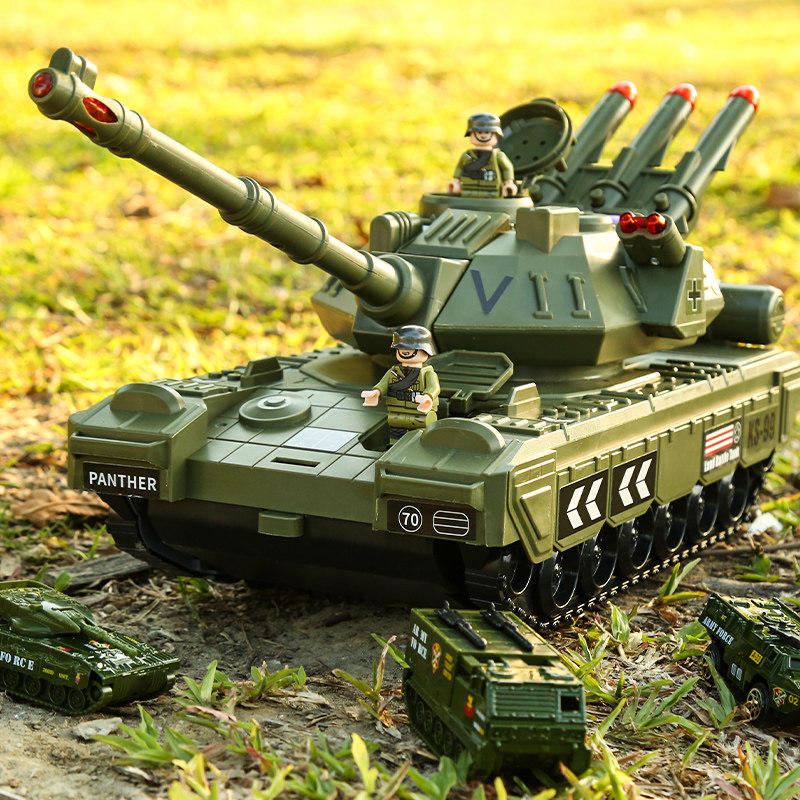 Children's large tank toy car Boys Multi-functional Puzzle Deformation Alloy Small Car Model Boy 5-2 4