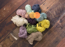 Sisi Family Newborn Photographic Prop Ultra Soft Ultra-thin Super Elastic Pure Color Wrap Cloth 100 Day Newborn Wrap