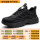 Men's labor protection shoes, anti-smash, anti-puncture, steel toe construction site, lightweight, wear-resistant, safe, old-fashioned, with steel plate, soft bottom for work