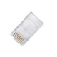 AMP is suitable for RJ45 gold-plated super-category five crystal head shielding eight-core gigabit super-category six computer network cable crystal head