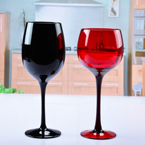 2 Eurostyle Style Unleaded Red Wine Glass West Restaurant High Foot Grape Creative Color Glass Two Choices
