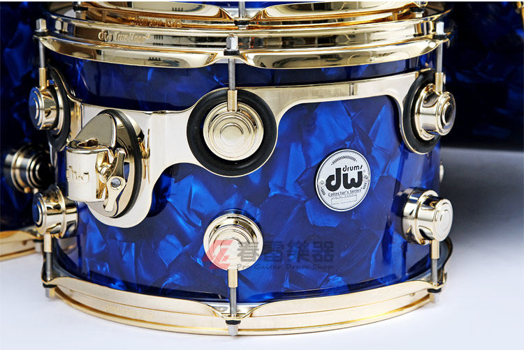 Барабанная установка 美产dw collector's 收藏家 5鼓架子鼓 blue moonstone镀金件套鼓