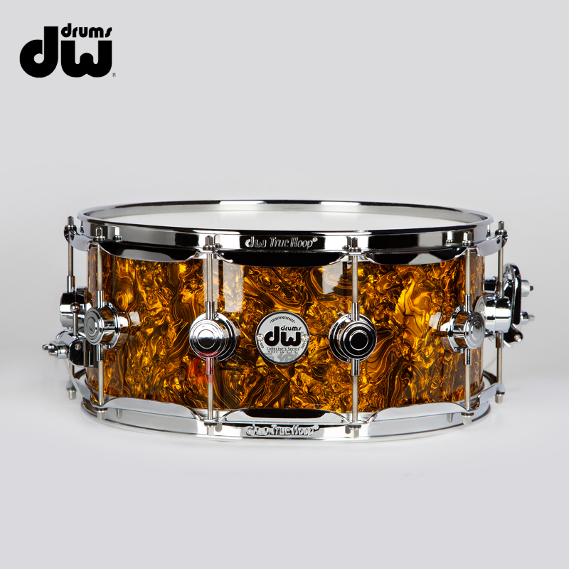 American Made DW Collectors Gold Abalone 14x6 American Made Snare Drum