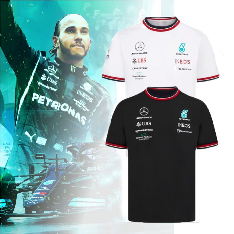 New f1 perimeter race car service short sleeve T-shirt Mercedes Benz Team 8 crowned Hamilton lewis laserrüssel-Taobao