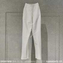 SF (official direct mail)SMFK graphite black ivory white cotton linen trousers Mens and womens casual trousers