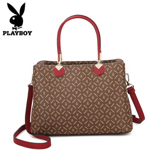 Playboy women's bag tote bag portable cross-body dual-use large-capacity counter genuine exquisite European and American trend