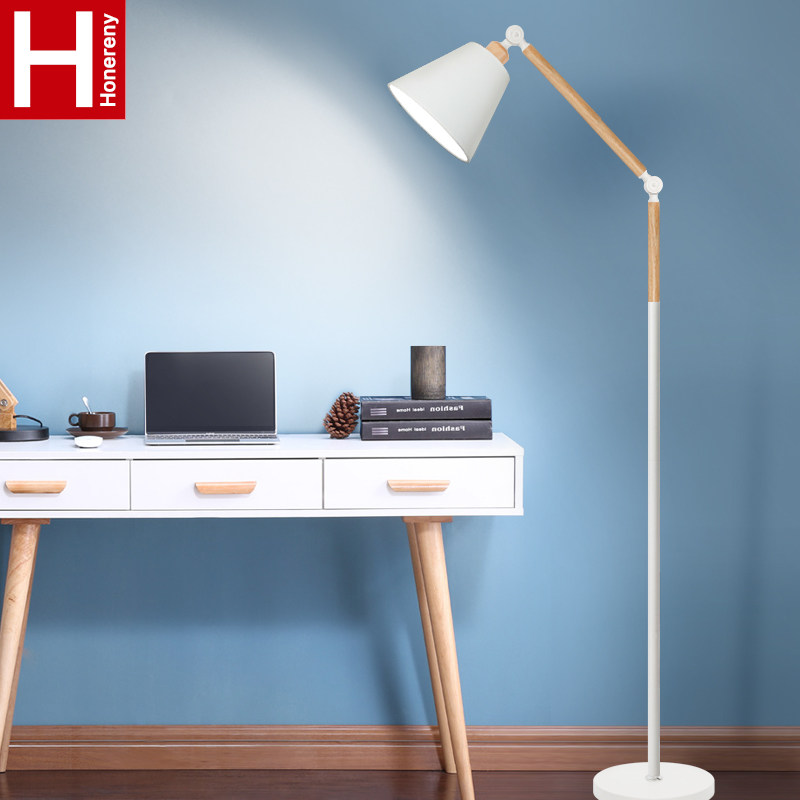 Honglang floor lamp Nordic living room sofa study room ins wind creative bedside simple modern standing table lamp