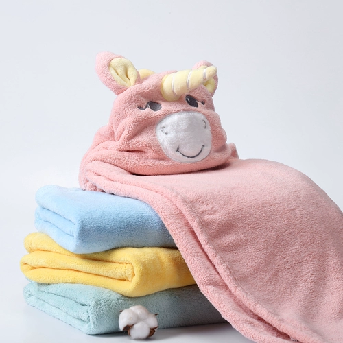 Детское банное полотенце, милый мягкий быстросохнущий плащ подходит для мужчин и женщин, детский банный халат для новорожденных