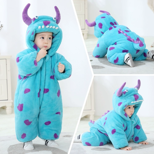 Детский пуховик, милый монстр для выхода на улицу, увеличенная толщина, косплей