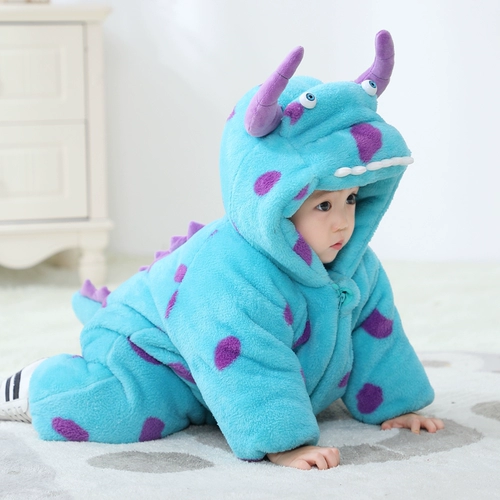 Детский пуховик, милый монстр для выхода на улицу, увеличенная толщина, косплей