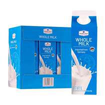 Sam Shop Members Mark Germany Import Whole Fat Pure Milk 1LX6 Case Whole Box Healthy Drink