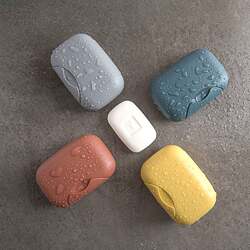 Silicone Sealed Portable Soap Box Travel Laundry Soap Box Soap Box Large Covered Sketching Dormitory Soap Box