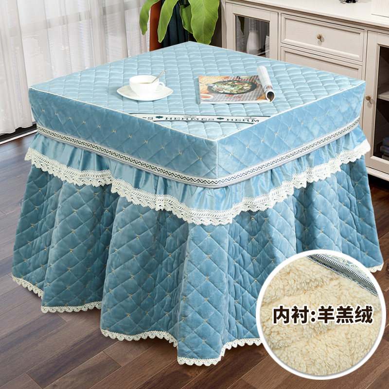 Winter electric furnace cover roasting fire cover roasting furnace quilt thickened electric heater table cover square electric oven tablecloth cover