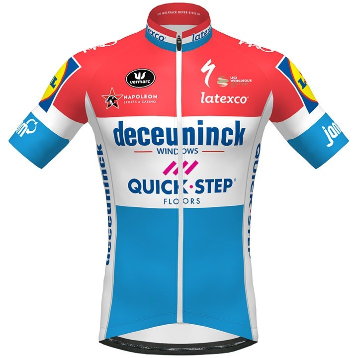 Quick Step Short Sleeve Team Edition Cycling Clothing 2020 Professional Team Cycling Competition Riding Clothing Road Mountain