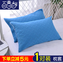 Pillow towel cotton pair of boys single summer double non-slip non-slip cover towel cotton household pillow headscarf