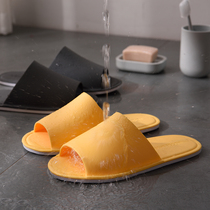 Japanese household slippers women Summer indoor bathroom bath non-slip home home soft-soled slippers men summer