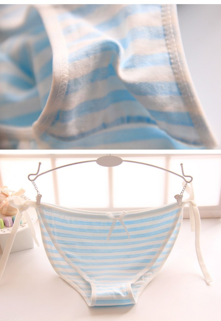 Hai nhân dân tệ ít COS sọc béo lần Hatsune ren dây cotton gợi cảm nữ hoạt hình tam giác đồ lót bán buôn đồ lót big size