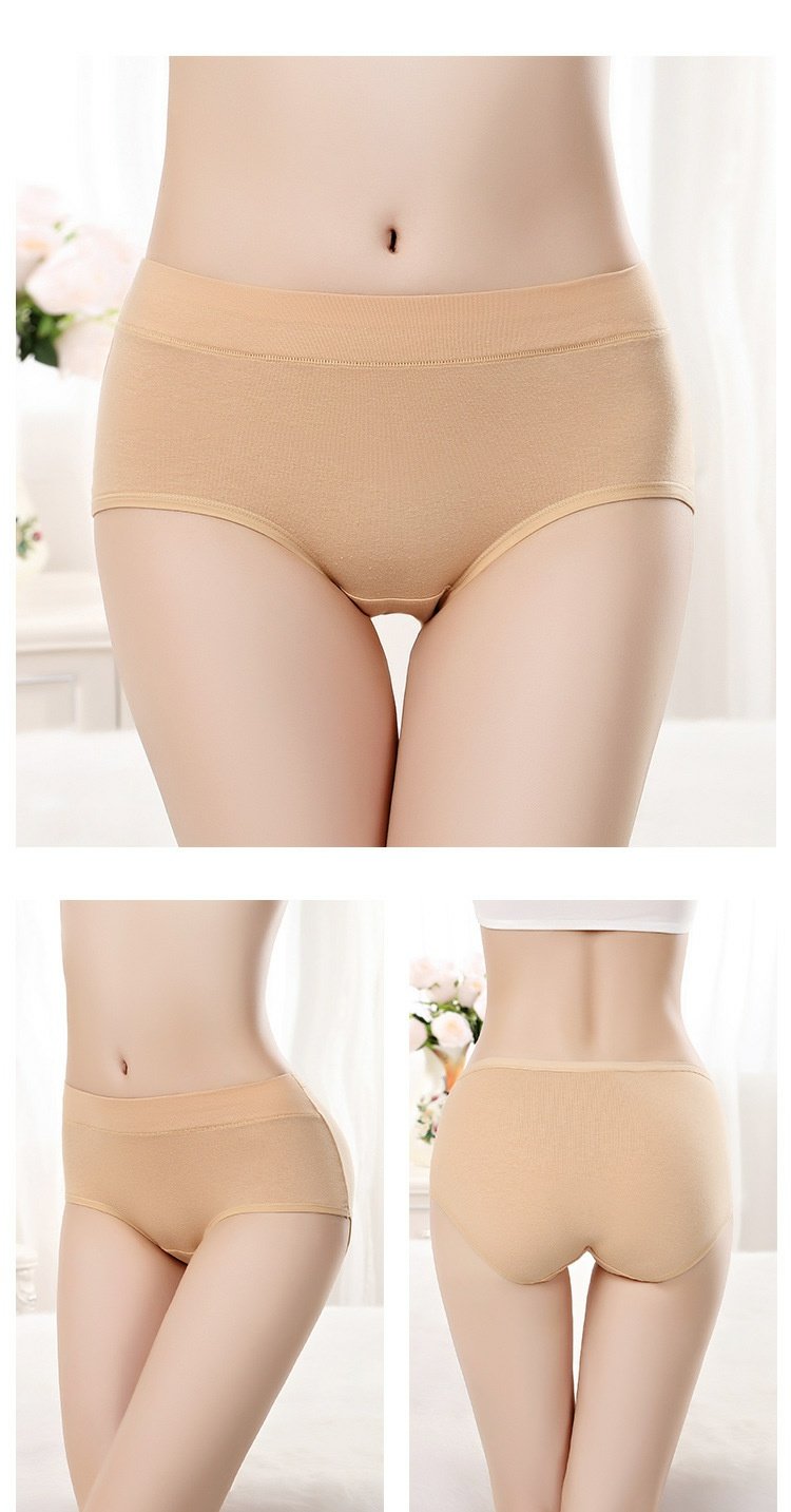 Đồ lót nữ Quần cotton nữ mid-eo cotton không kháng khuẩn Cô gái gợi cảm 100% cotton áo khoác tam giác quần short bán buôn quần chip nam