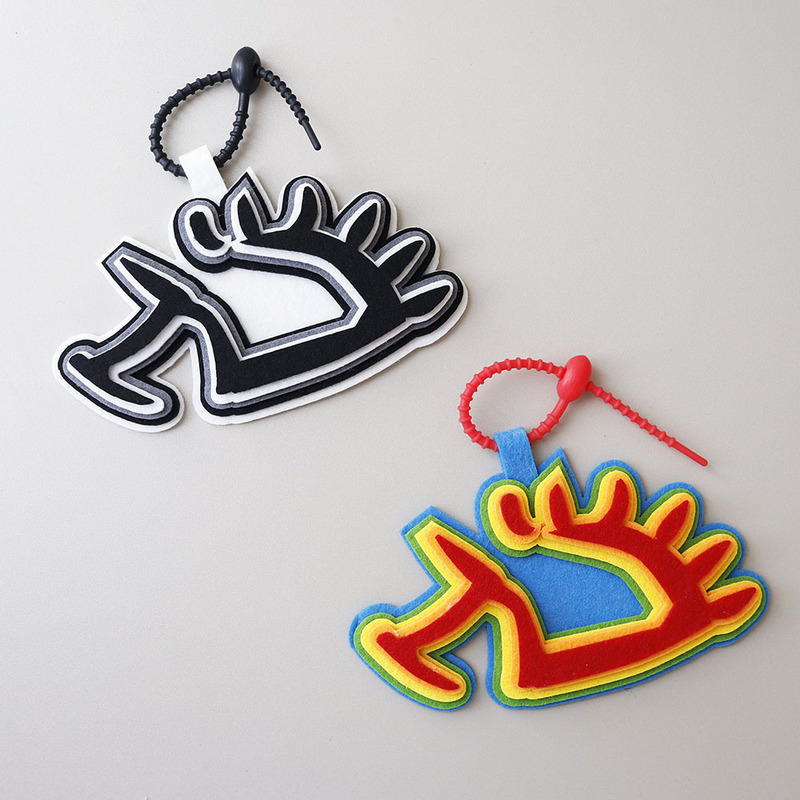 Zhao Lei Hedgehog Logo High-Quality Personalized Non-Woven Creative Backpack Pendant Handmade School Bag Decoration Keychain