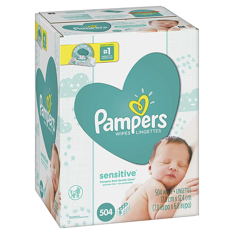Thư trực tiếp của Mỹ Pampers thích hợp cho trẻ em và trẻ em Khăn ướt mà không có cồn Pampers Khăn lau nhạy cảm - Khăn ướt khăn giấy ướt agi