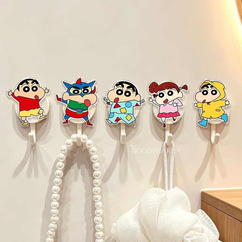 Cartoon Heavy-Duty Hook for Wall Behind the Door, Strong Adhesive Storage Rack Hook, Cute 2026 New Model, Traceless Adhesive Round Hook Cartoon Heavy-Duty Hook for Wall Behind the Door, Strong Adhesive Storage Rack Hook, Cute 2026 New Model, Traceless Adhesive Round Hook