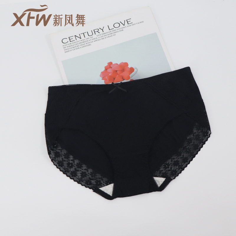 New Phoenix mềm thoải mái womens quần lót Mordale tùy chọn ren sexy ren rắn màu eo duy nhất.