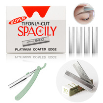  Eyebrow trimming blade Korean semi-permanent eyebrow shaving knife Female eyebrow trimming embroidery artifact Beginner photo studio makeup tool send knife holder