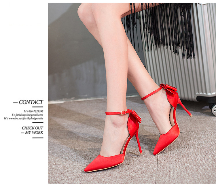 Mùa hè 2018 mới gợi cảm sandal stiletto nude phiên bản Hàn Quốc của từ hoang dã với giày cao gót nữ mũi nhọn dép nữ quai ngang