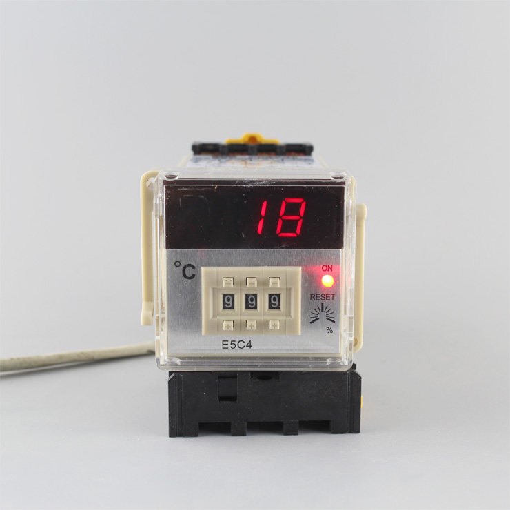 220V12V24V rail temperature-controlled meter E5C4 0-999-degree temperature controller Number of sensible dialing temperature controllers