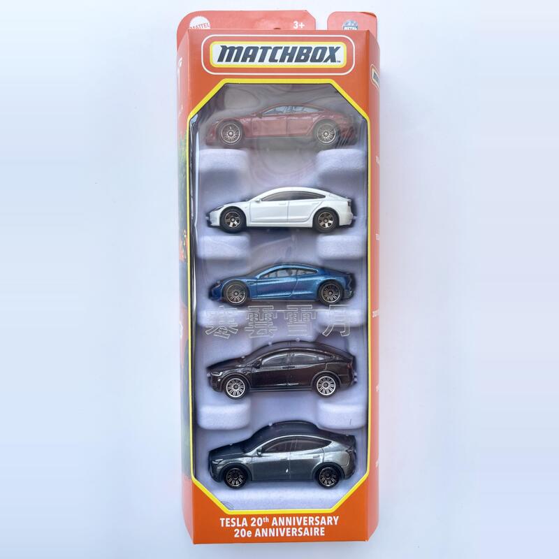 Matchbox Tesla 20Th Anniversary Commemorative Collection Car Model Set Matchbox Tesla X Y 1:64