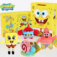 Губка Боб+Плата Big Star+Snail+подарочная коробка босса Crab (с легкой струной+маленькие розы букета)