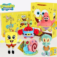 Губка Боб+Плата Big Star+Little Snail+Crab Boss+Octopus Brother Gift Box (с легкой струной+маленькие розы букета)