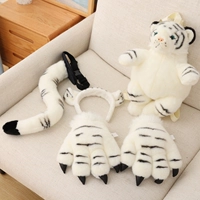 Baihu Four -Piece Set (белый рюкзак тигра+когтя 1 пара+хвост+карта)