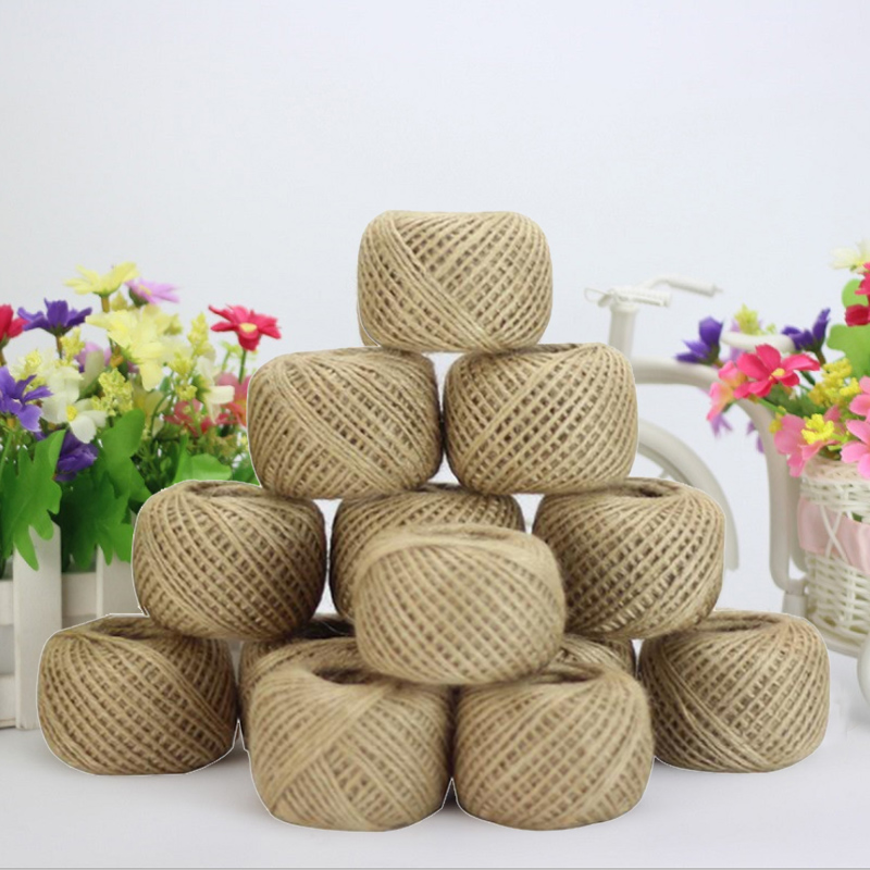 2mm hemp rope hand-woven diy material string retro decoration bundled rope photo wall tag bookmark decoration