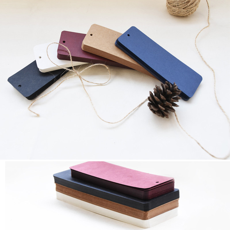 Blank Bookmark Student Homemade Graffiti Diy Creative Watercolor Hand-painted Card Little Fresher Brief Kraft Paper Message Card