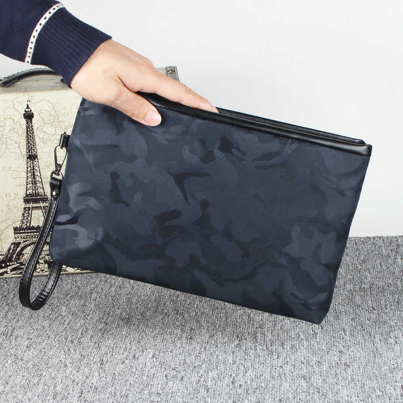 M Aimog canvas men's handbag Oxford spinning casual clutch camouflage fabric clip bag nylon large capacity handbag