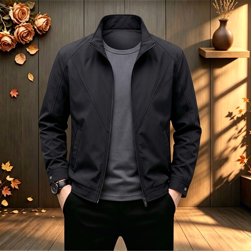 American-Style Venom Black Deconstructed Pilot Stand-Collar Jacket for Men, Autumn Loose Trendy Three-Proof Softshell Windbreaker American-Style Venom Black Deconstructed Pilot Stand-Collar Jacket for Men, Autumn Loose Trendy Three-Proof Softshell Windbreaker