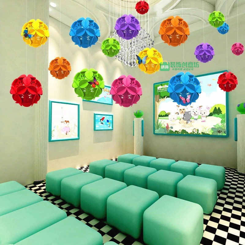 Mall Store Company Event Celebration Decoration Aerial Pendant Kindergarten Corridor Classroom Hydrangea Ball
