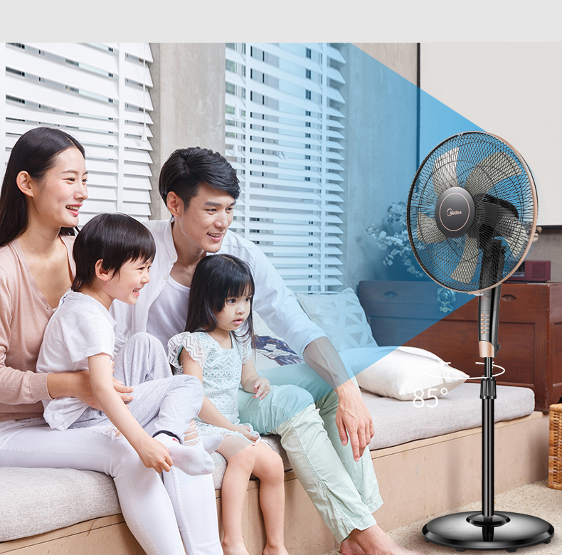 Quạt điện đẹp phòng khách chính hãng điều khiển từ xa Quạt điện dọc thiết bị điện câm ngồi quạt sàn lớn quạt gió sàn - Quạt điện quạt trần đèn chùm